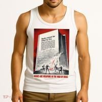 1940s Books Are Weapons Book Burning Wwii Propaganda War Poster Tank Top thumb 3