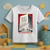 1940s Books Are Weapons Book Burning Wwii Propaganda War Poster Toddler T-Shirt thumb 3