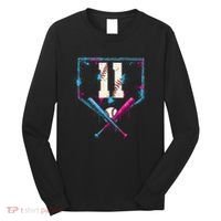 11th Birthday Baseball Home Plate Drip Ice Cream Sprinkle Long Sleeve Shirt thumb 0