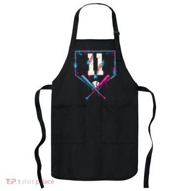 11th Birthday Baseball Home Plate Drip Ice Cream Sprinkle Apron