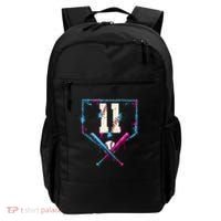 11th Birthday Baseball Home Plate Drip Ice Cream Sprinkle Backpack thumb 0