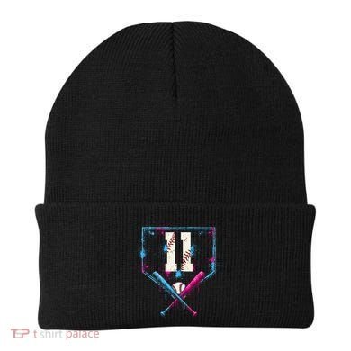 11th Birthday Baseball Home Plate Drip Ice Cream Sprinkle Beanie