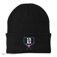 11th Birthday Baseball Home Plate Drip Ice Cream Sprinkle Beanie thumb 0