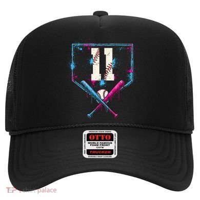 11th Birthday Baseball Home Plate Drip Ice Cream Sprinkle Hat