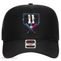 11th Birthday Baseball Home Plate Drip Ice Cream Sprinkle Hat thumb 0