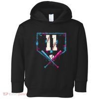 11th Birthday Baseball Home Plate Drip Ice Cream Sprinkle Toddler Hoodie thumb 0