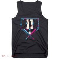 11th Birthday Baseball Home Plate Drip Ice Cream Sprinkle Tank Top thumb 0