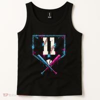 11th Birthday Baseball Home Plate Drip Ice Cream Sprinkle Tank Top thumb 2