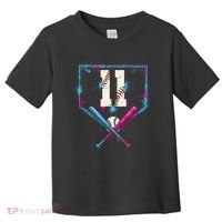 11th Birthday Baseball Home Plate Drip Ice Cream Sprinkle Toddler T-Shirt thumb 0