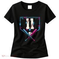 11th Birthday Baseball Home Plate Drip Ice Cream Sprinkle Women's T-Shirt thumb 0