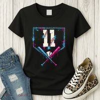 11th Birthday Baseball Home Plate Drip Ice Cream Sprinkle Women's T-Shirt thumb 3
