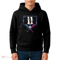 11th Birthday Baseball Home Plate Drip Ice Cream Sprinkle Kids Hoodie thumb 4