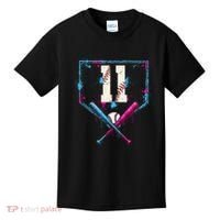 11th Birthday Baseball Home Plate Drip Ice Cream Sprinkle Kids T-Shirt thumb 0