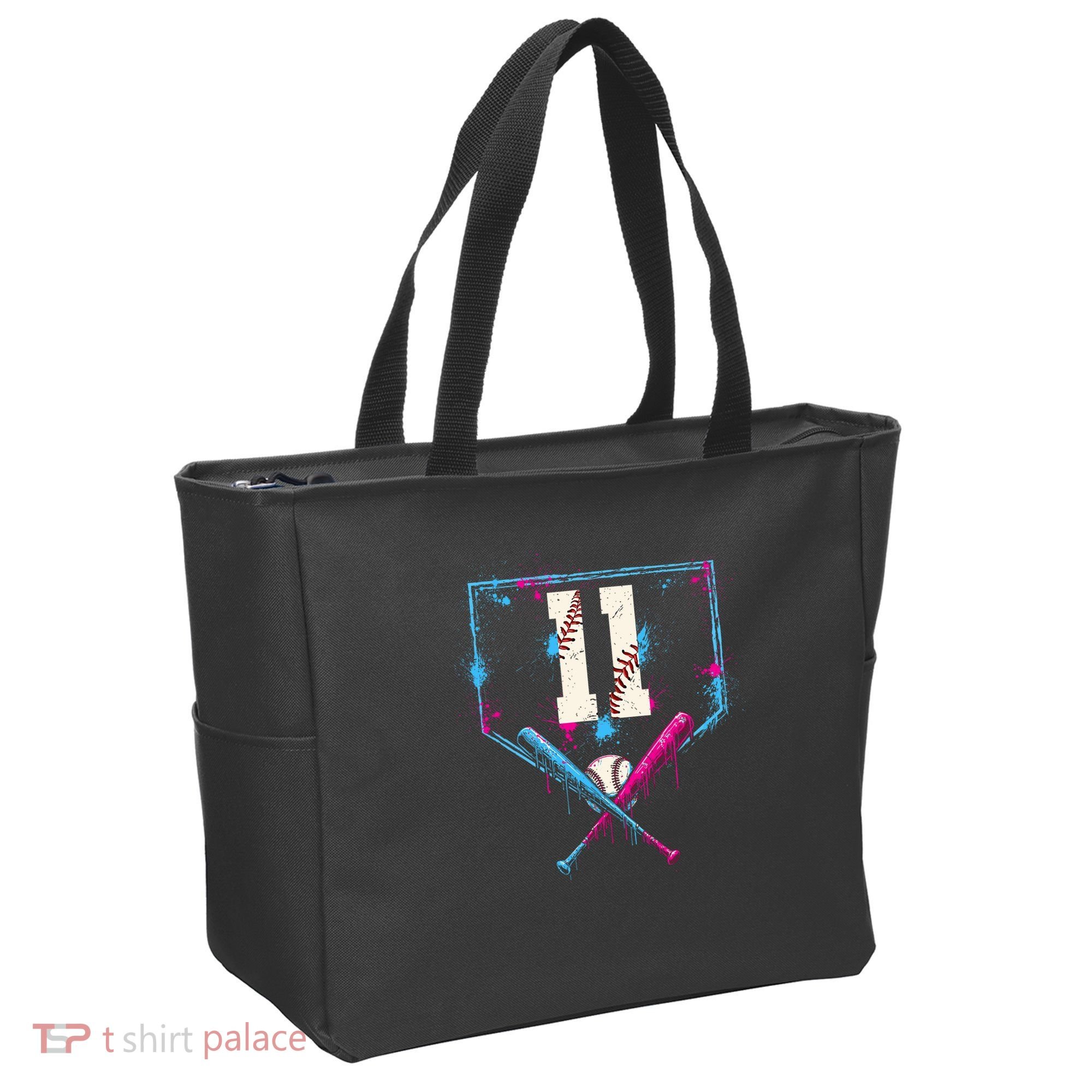 11th Birthday Baseball Home Plate Drip Ice Cream Sprinkle Tote Bag