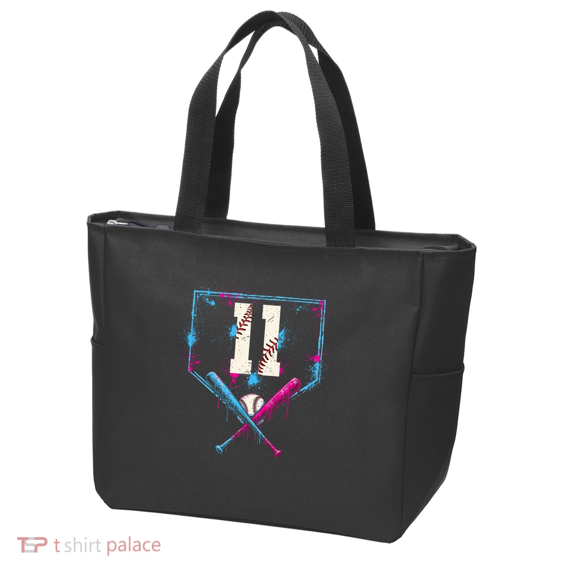 11th Birthday Baseball Home Plate Drip Ice Cream Sprinkle Tote Bag
