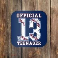 13th Birthday Boy Party Baseball Teenage Coaster thumb 0