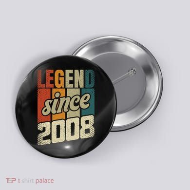 16th Birthday Boy Girl 16 Years 2008 Funny Gift Button