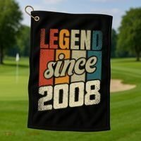 16th Birthday Boy Girl 16 Years 2008 Funny Gift Golf Towel thumb 1