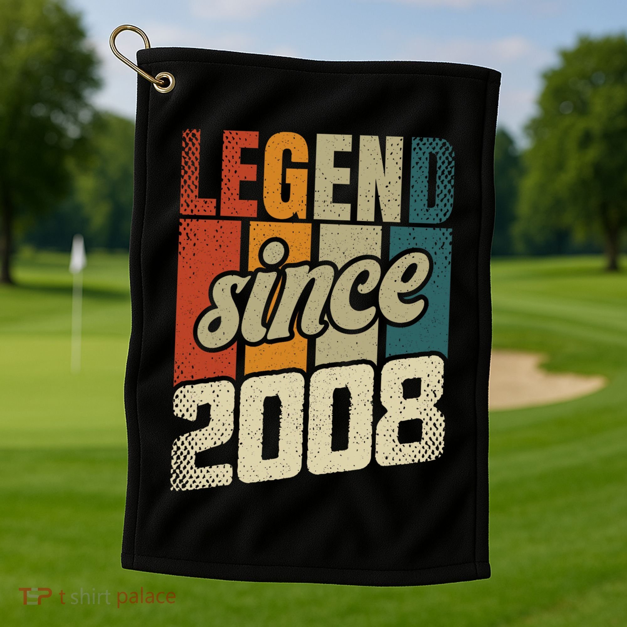 16th Birthday Boy Girl 16 Years 2008 Funny Gift Golf Towel