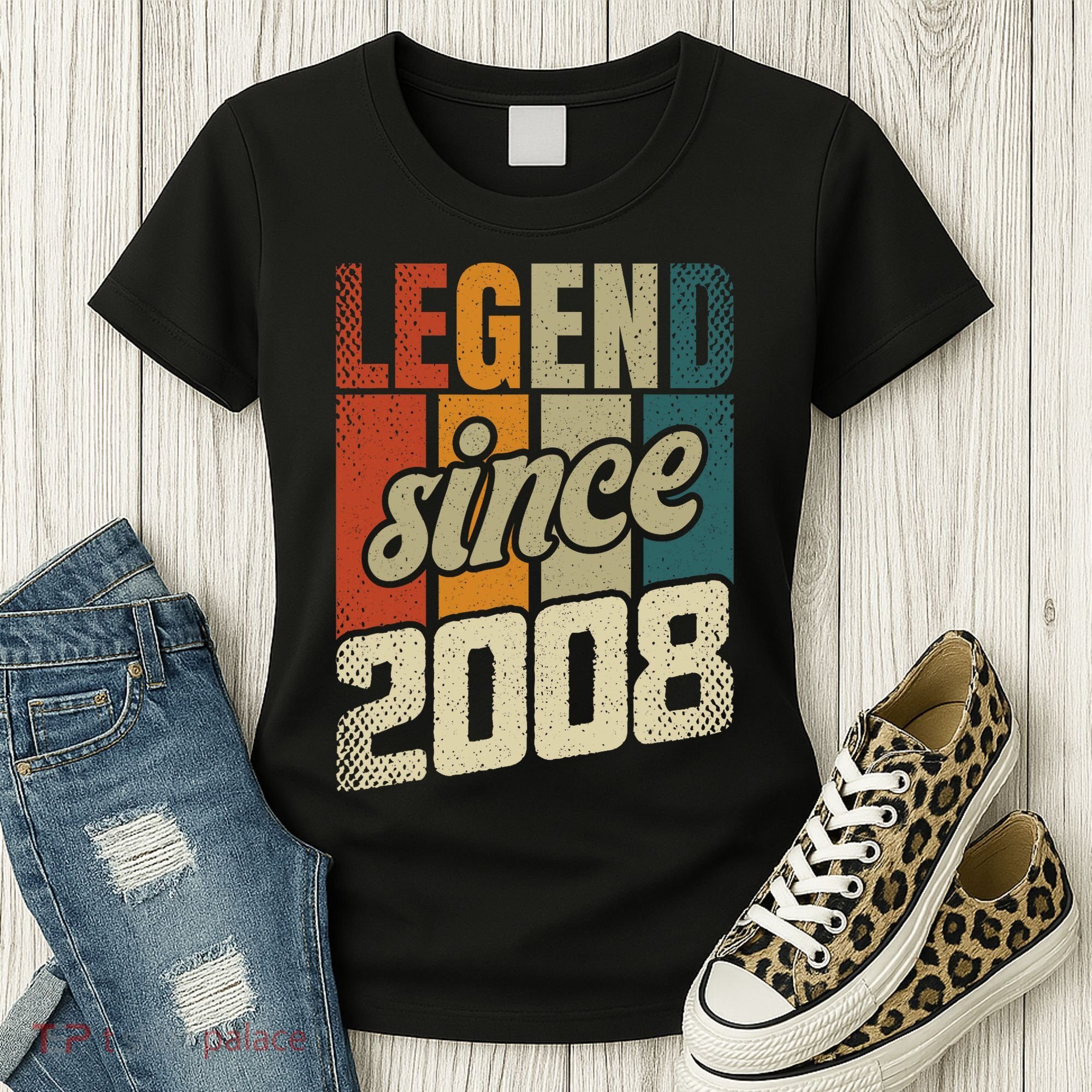 16th Birthday Boy Girl 16 Years 2008 Funny Gift Women's T-Shirt