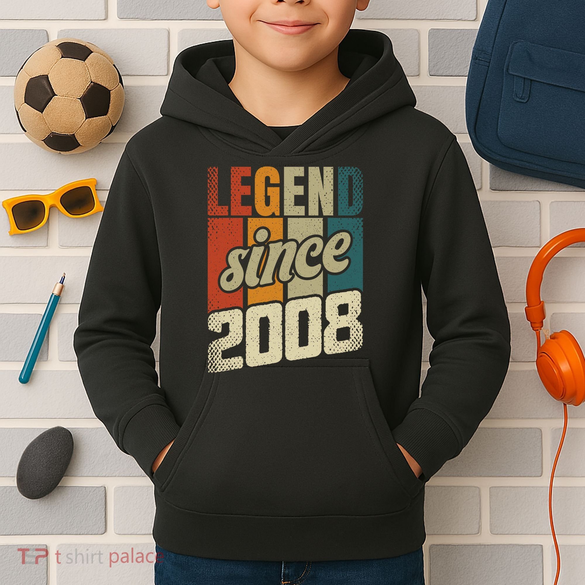 16th Birthday Boy Girl 16 Years 2008 Funny Gift Kids Hoodie