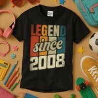 16th Birthday Boy Girl 16 Years 2008 Funny Gift Kids T-Shirt thumb 3