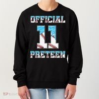 11th Birthday Baseball Drip Preteen Women's Sweatshirt thumb 0