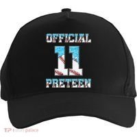 11th Birthday Baseball Drip Preteen Five-Panel Snapback Cap thumb 0