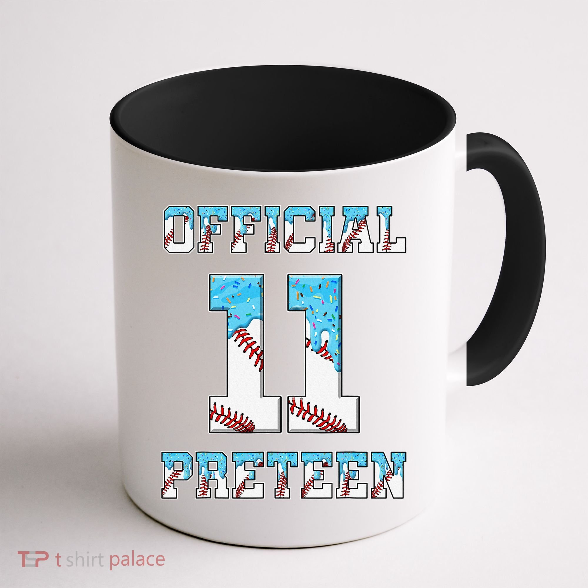 11th Birthday Baseball Drip Preteen Coffee Mug