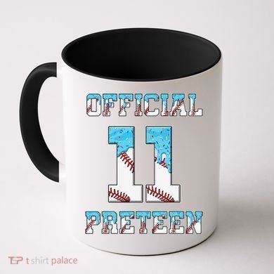 11th Birthday Baseball Drip Preteen Coffee Mug