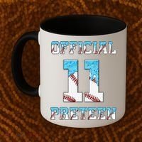 11th Birthday Baseball Drip Preteen Coffee Mug thumb 2