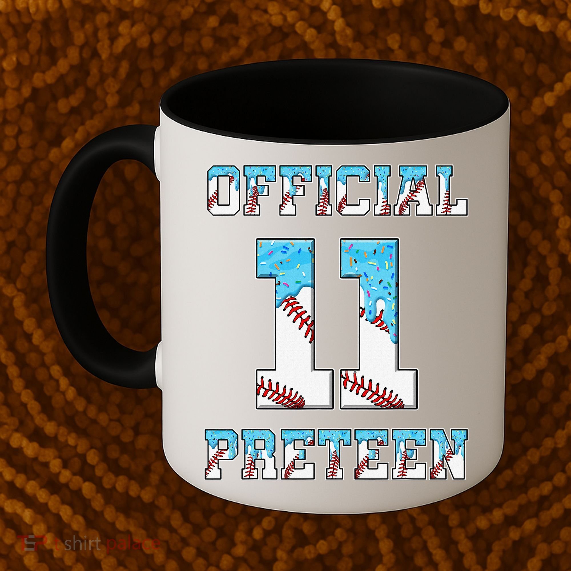 11th Birthday Baseball Drip Preteen Coffee Mug