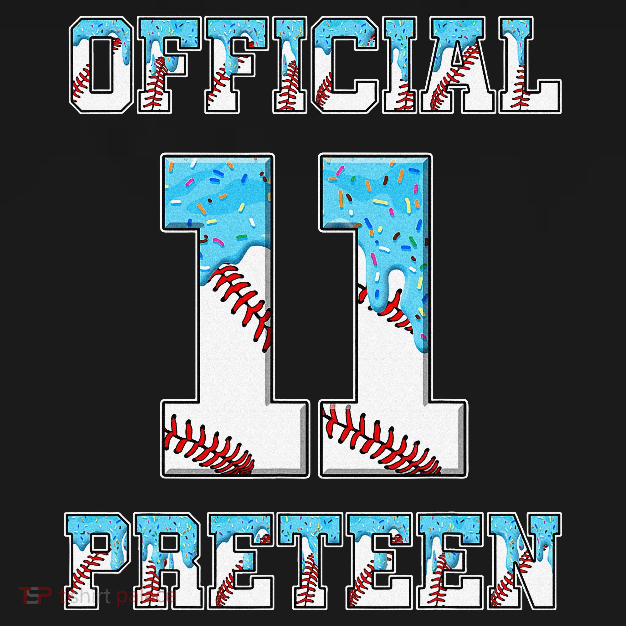 11th Birthday Baseball Drip Preteen Women's Hoodie