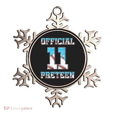 11th Birthday Baseball Drip Preteen Ornament
