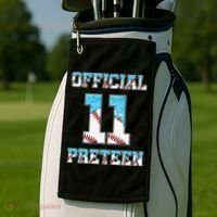 11th Birthday Baseball Drip Preteen Golf Towel thumb 2