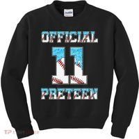 11th Birthday Baseball Drip Preteen Kids Sweatshirt thumb 0