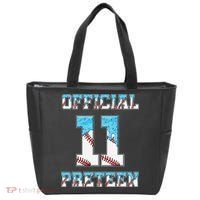 11th Birthday Baseball Drip Preteen Tote Bag thumb 0