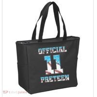 11th Birthday Baseball Drip Preteen Tote Bag thumb 2