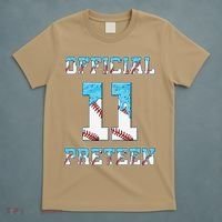 11th Birthday Baseball Drip Preteen T-Shirt thumb 5