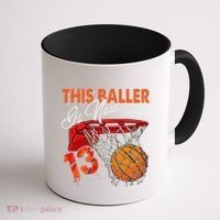 13th Birthday Basketball Funny 13 Years Old Coffee Mug thumb 1