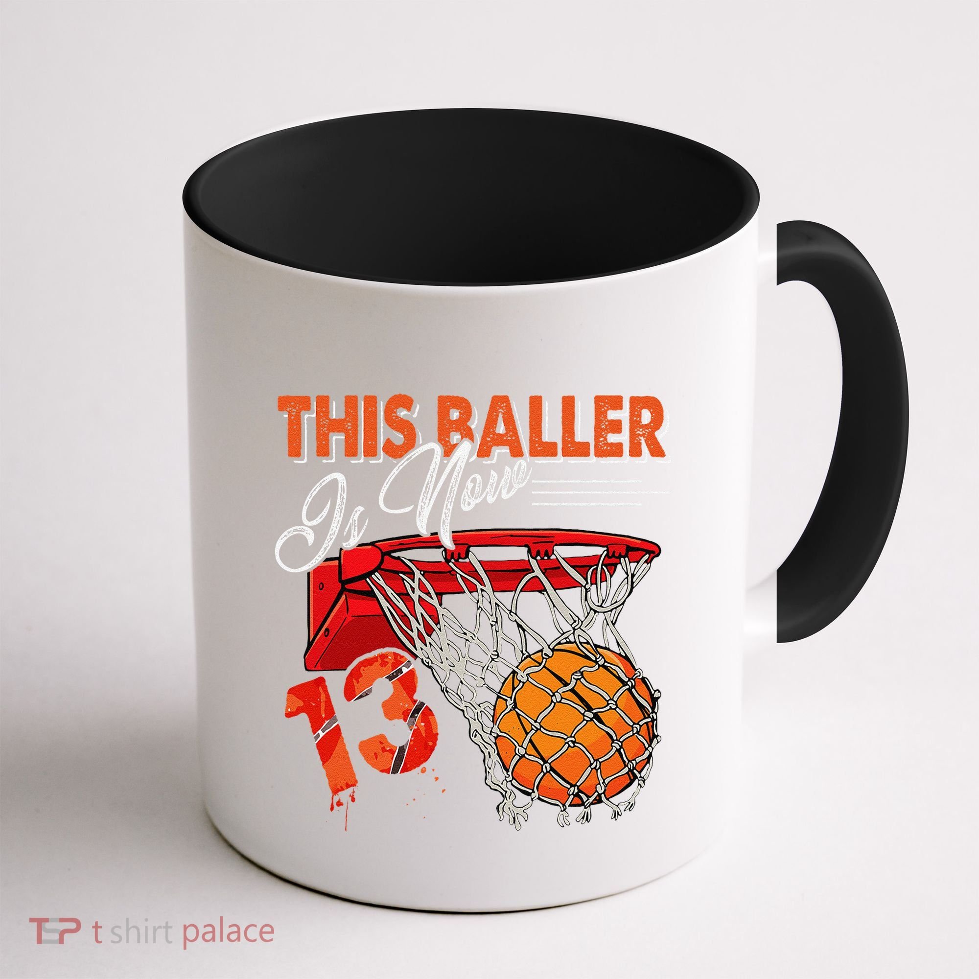 13th Birthday Basketball Funny 13 Years Old Coffee Mug