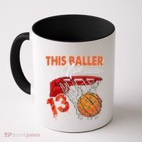 13th Birthday Basketball Funny 13 Years Old Coffee Mug thumb 0