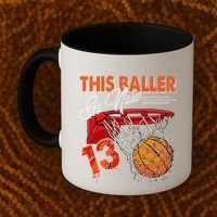 13th Birthday Basketball Funny 13 Years Old Coffee Mug thumb 2