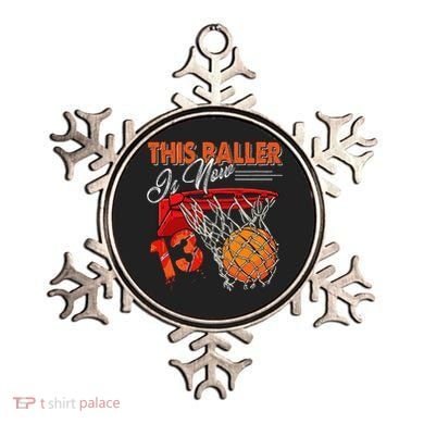 13th Birthday Basketball Funny 13 Years Old Ornament