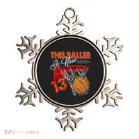 13th Birthday Basketball Funny 13 Years Old Ornament thumb 0