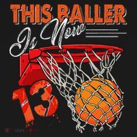 13th Birthday Basketball Funny 13 Years Old Ornament thumb 1
