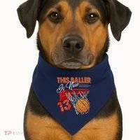 13th Birthday Basketball Funny 13 Years Old USA-Made Doggie Bandana thumb 1
