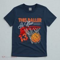 13th Birthday Basketball Funny 13 Years Old T-Shirt thumb 5