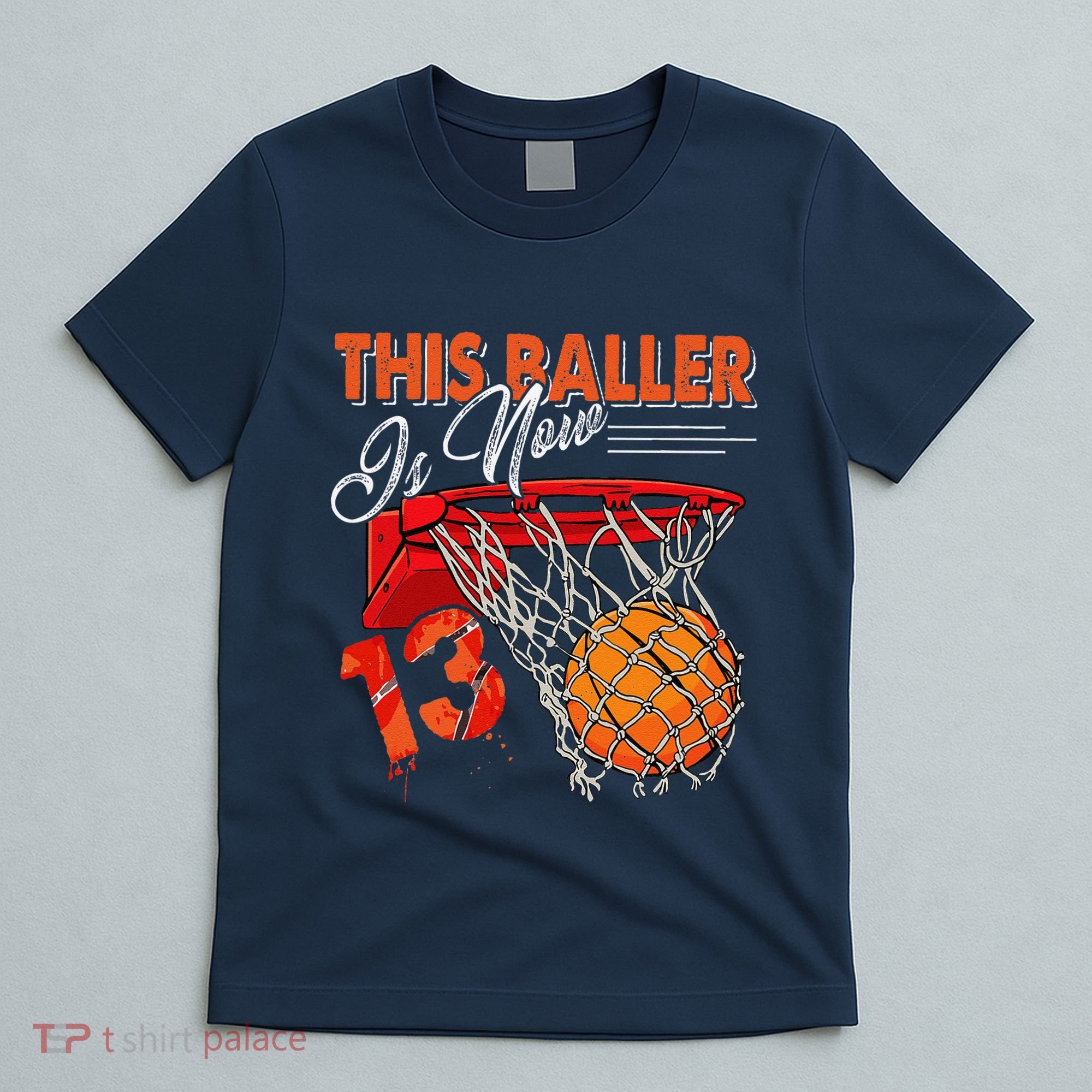 13th Birthday Basketball Funny 13 Years Old T-Shirt