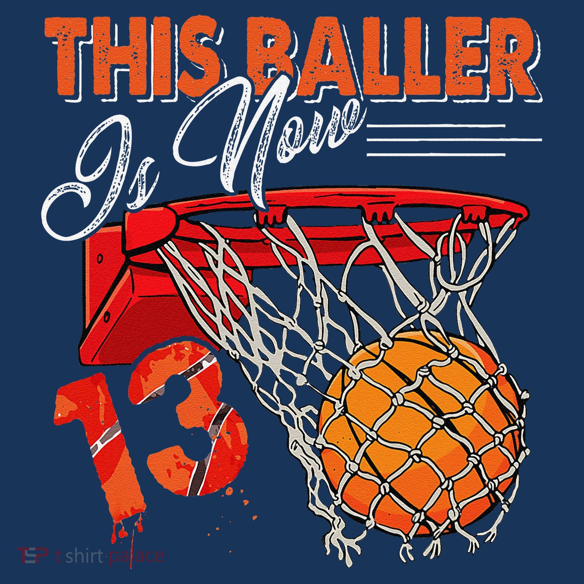 13th Birthday Basketball Funny 13 Years Old Women's Hoodie